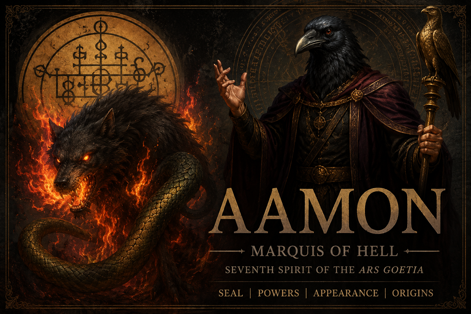 Aamon Demon: Seal, Powers, Description & Lesser Key of Solomon