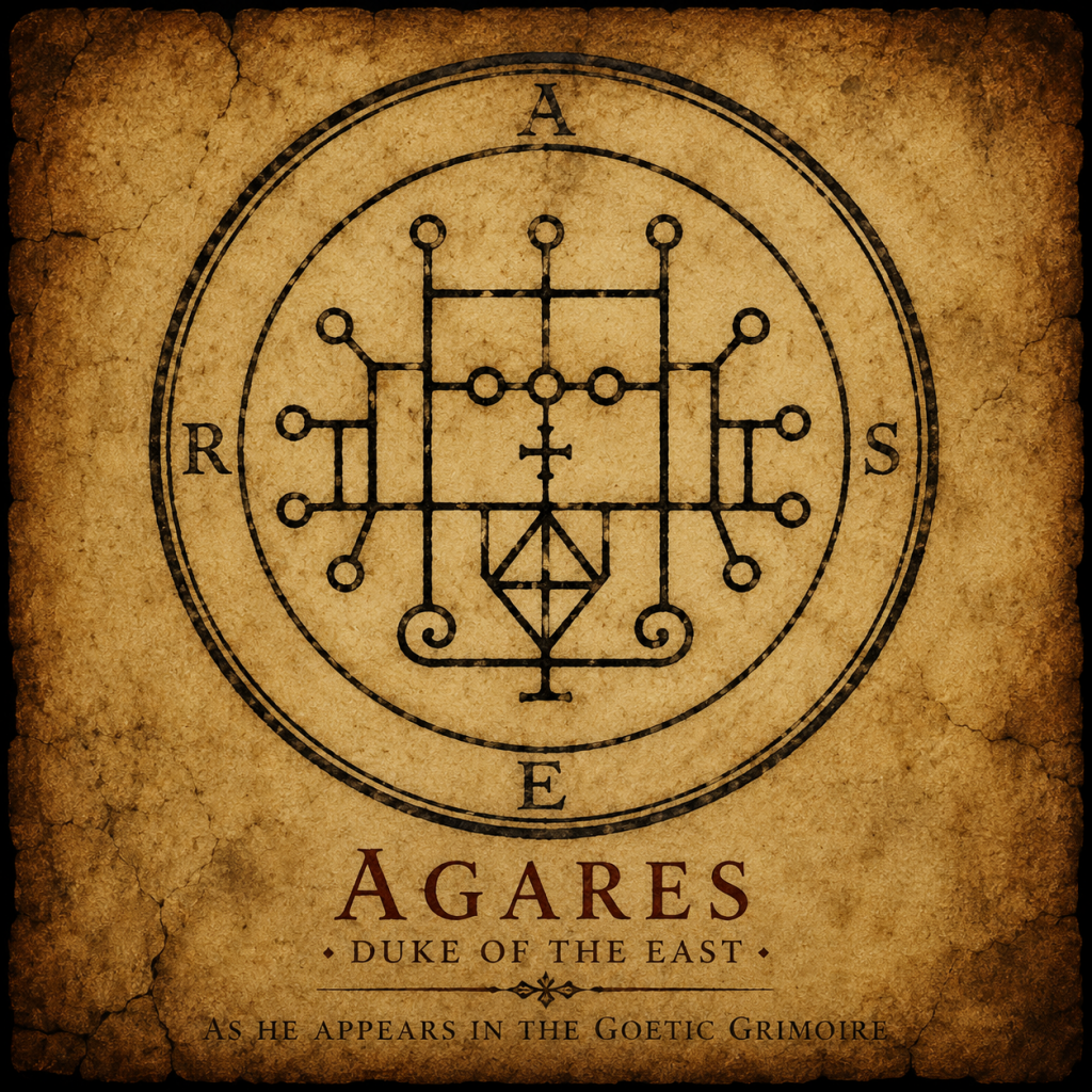 Agares Demon: Seal, Powers & Lesser Key of Solomon