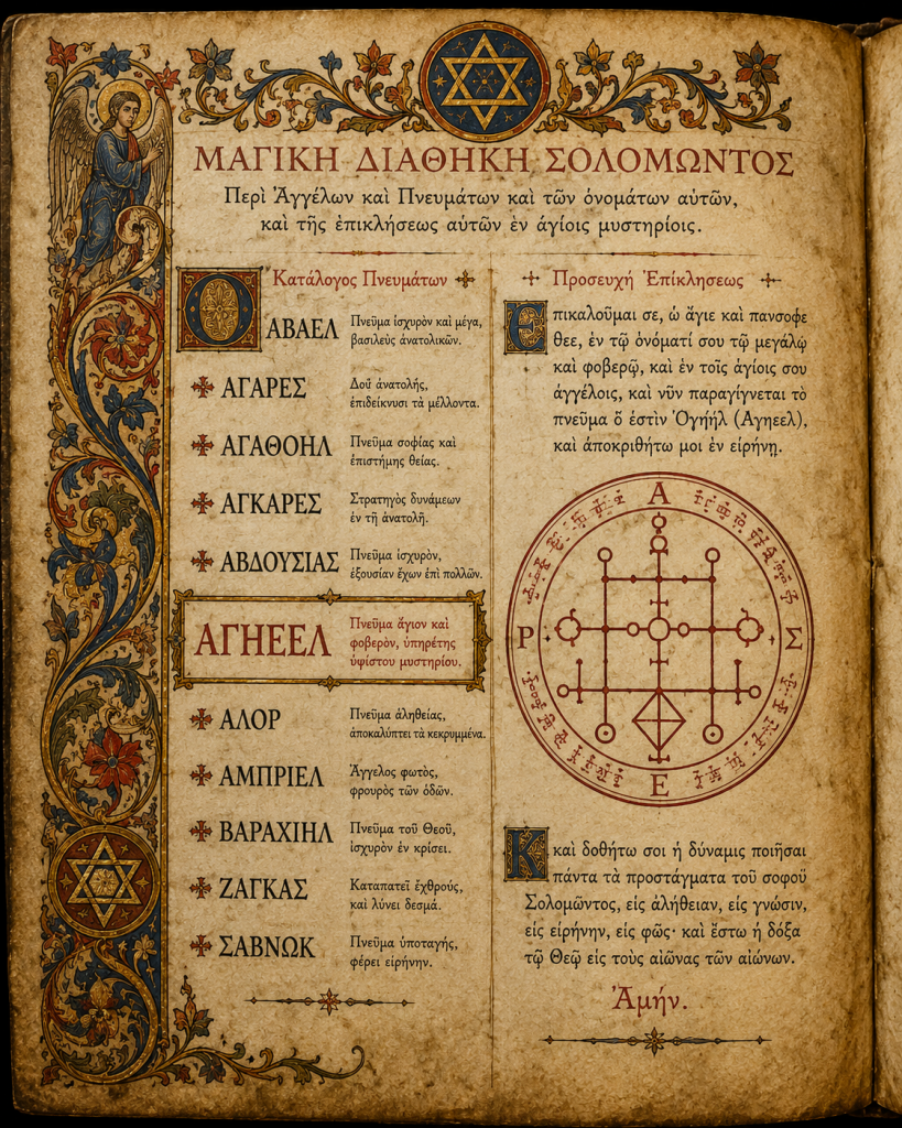 Ageel: Spirit in the Magical Treatise of Solomon